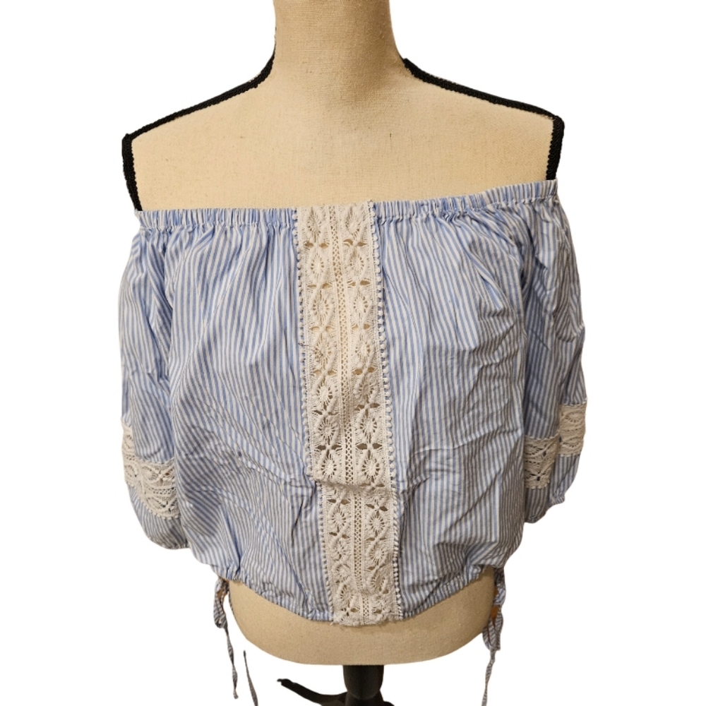 Lumbered Crochet Trim Top - Picture 6 of 12